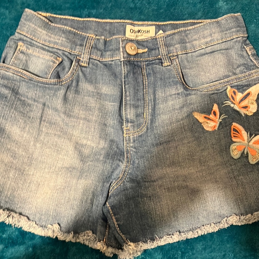 Kids size 10 Oshkosh denim shorts.